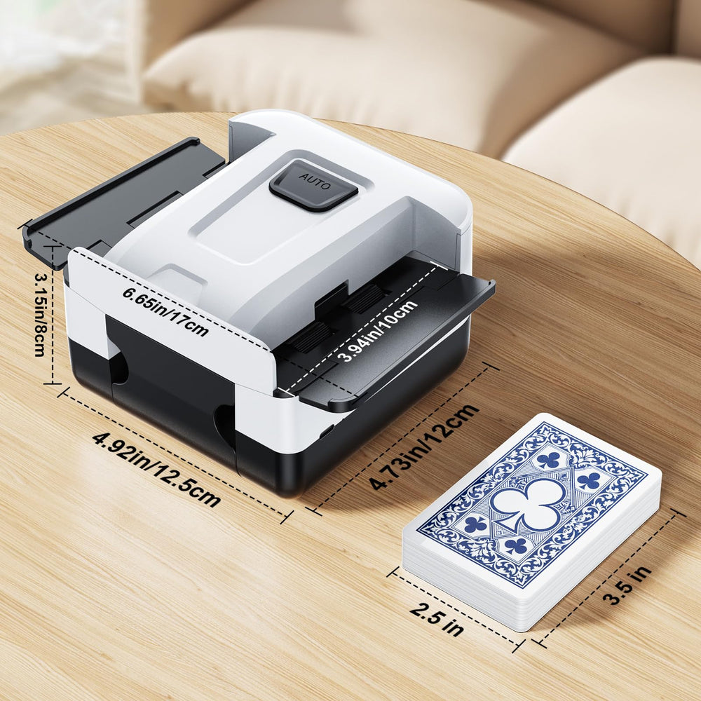 Demolike shuffler 1-2 deck design fits Texas Hold'em and UNO.