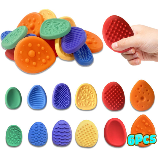 DENEZE fidget stones with colorful textures for tactile play and focus