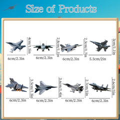 Deorfuy eight-pattern airplane decor adds variety to desserts