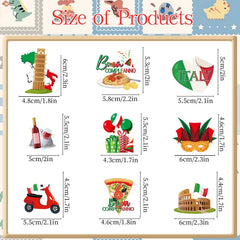 Deorfuy Leaning Tower pattern toppers add Italy flair to cupcakes.