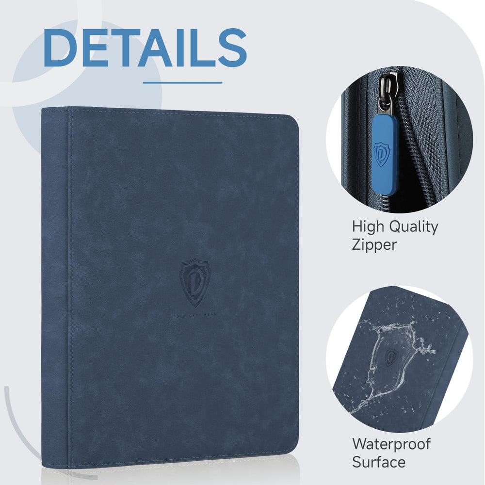 Deoyibu 9-pocket binder interior pages reveal 360-card capacity.