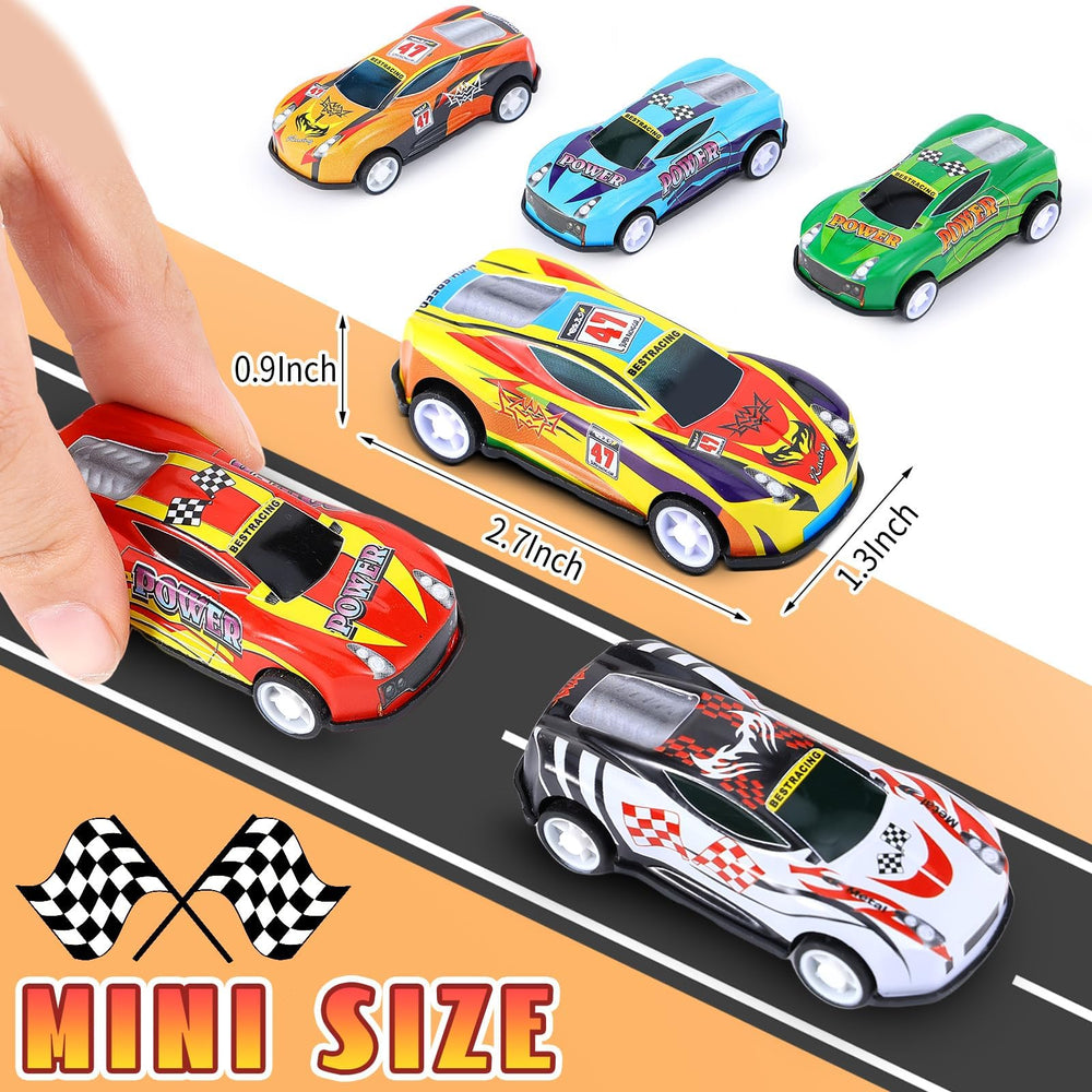 DERTE pull back cars with metal bodies safe and durable toys for kids.