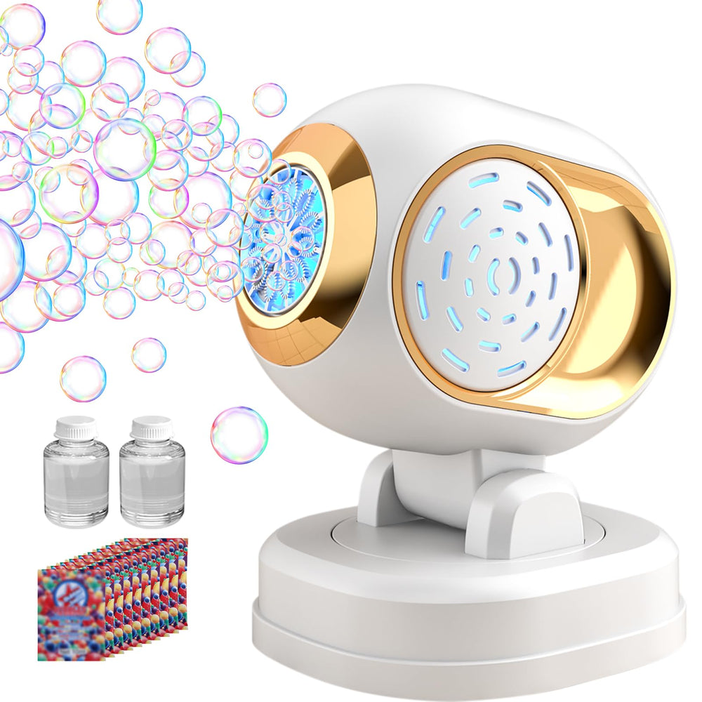 Deserthome bubble machine with LED bubbles for outdoor display.