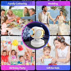 Ideal for weddings and birthdays, creating a festive mood.