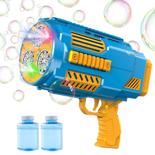 Deserthome upgraded bubble machine gun with built-in solution for mess-free fun.