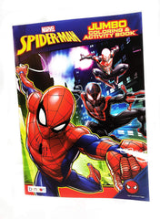 Designed Original Marvel Spiderman Jumbo Coloring Book cover for exciting hero coloring sessions.
