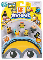 Despicable Me Mineez character pack inside view, six mini figures for collect-and-display fun.