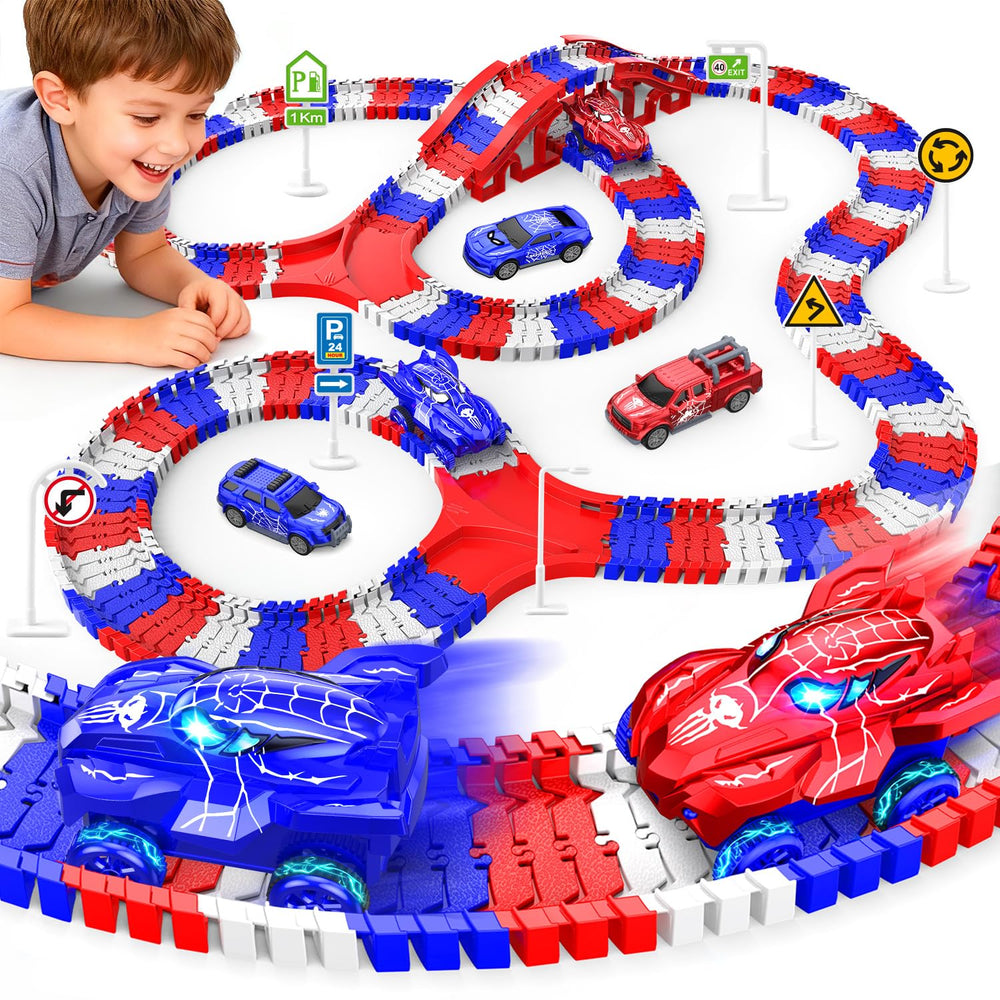 Desuccus Spider Toy Train Set tracks for imaginative play and easy setup