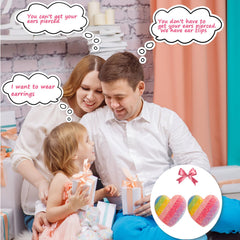 DEVIENG clip-on earrings rainbow and mermaid shapes, invites imaginative play and gifting.