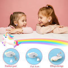 DEVIENG butterfly clip-on earrings, delicate design with steady grip.