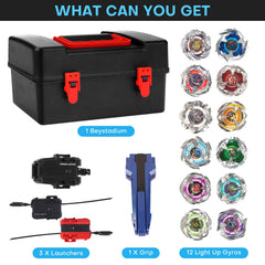 DEZAWRTY Gyro X 12 tops provide varied battles for dynamic competition.