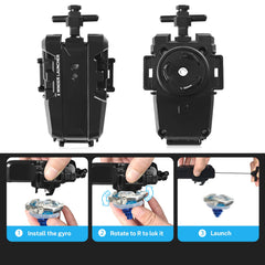 DEZAWRTY Gyro X storage box keeps tops organized and portable.