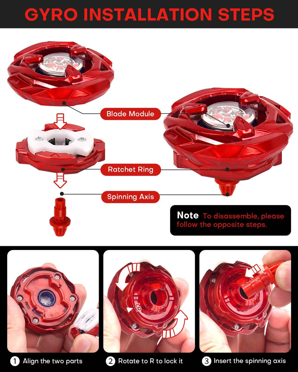 The DEZAWRTY Gyro X Set battle box keeps tops secure and portable.