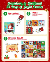 D-FantiX puzzle advent calendar 2025 reference poster—helps plan the 24-day challenge.