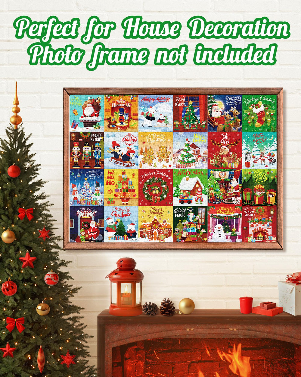 D-FantiX puzzle advent calendar 2025 wall display—turn completed puzzle into holiday decor.