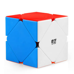 D-FantiX QYTOYS Qicheng Skewb front view showing smooth turning for all skill levels.