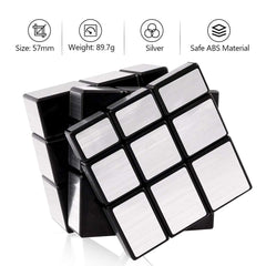 D-FantiX Shengshou mirror cube 57mm side view shows stability and smooth turns