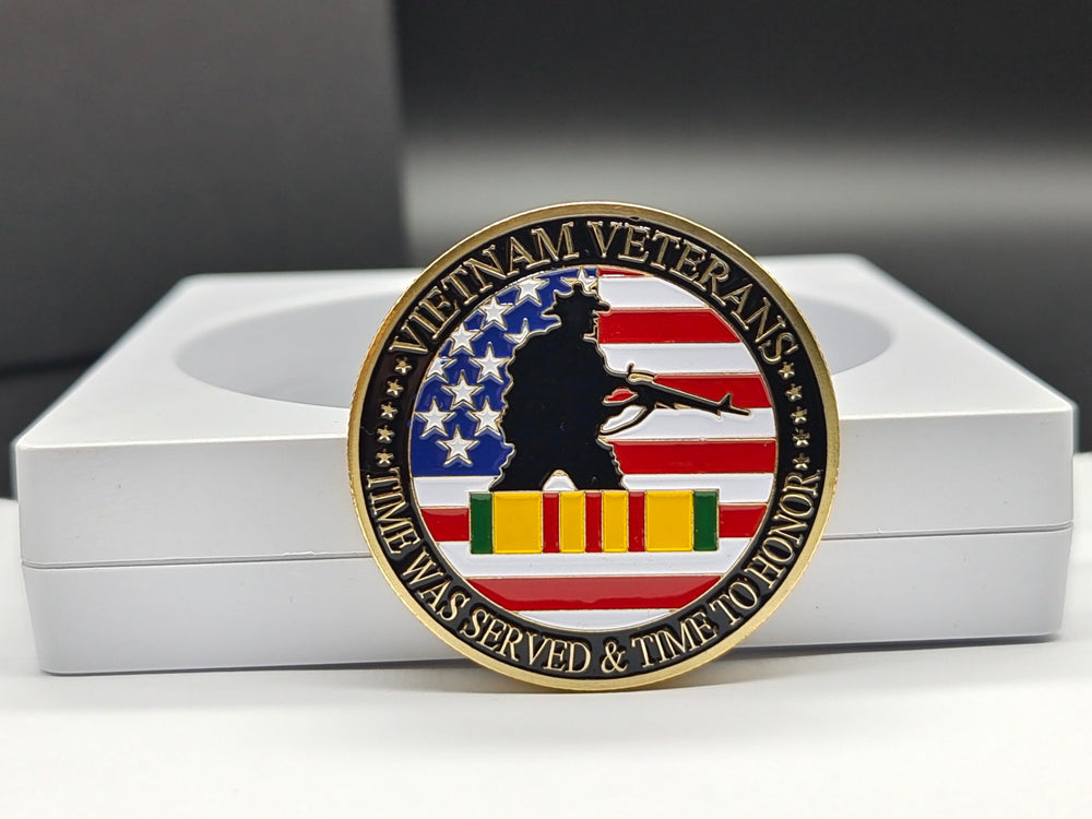 DFFDFF Vietnam veterans never forget design coin detail reminder