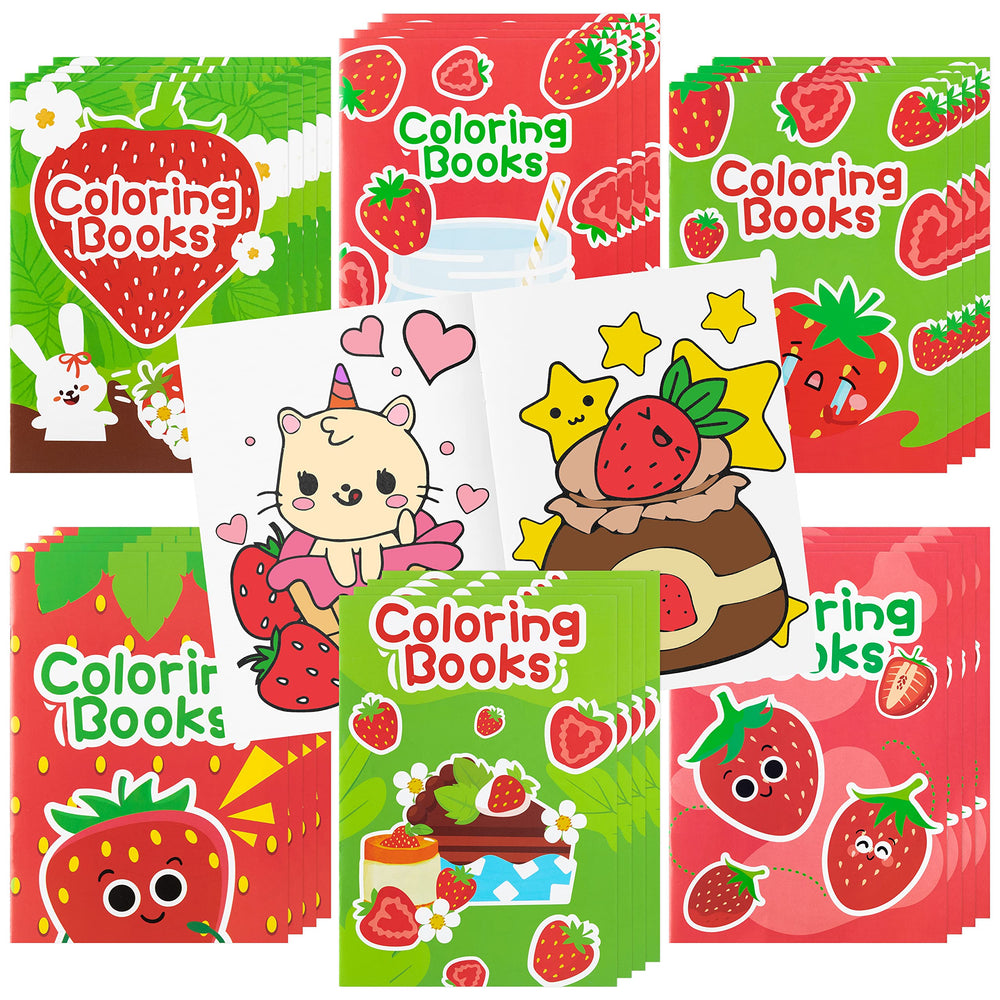DGjianfei strawberry animal drawing book cover with bright colors invites kids to start coloring.