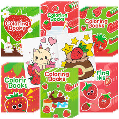 DGjianfei strawberry animal drawing book cover with bright colors invites kids to start coloring.
