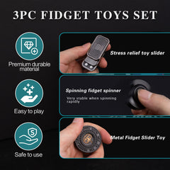D.G.PLAYER fidget slider demonstrates tactile clicks for concentration.