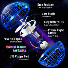 Dhapy Flying Orb Ball hand control action showing intuitive play dynamics.