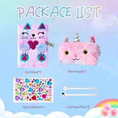 DHQH Cat Diary paw pens provide smooth, colorful writing