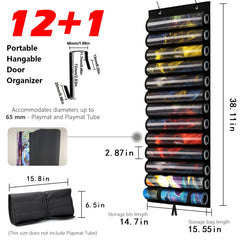 DHRRDE Playmat Tube twelve-tubes storage keeps 12+1 mats neatly organized.
