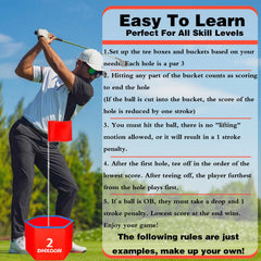 DHXGON Backyard Golf Game balls included for versatile play.