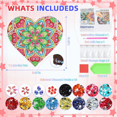 Diakud family craft time with diamond art—bonding and fun.