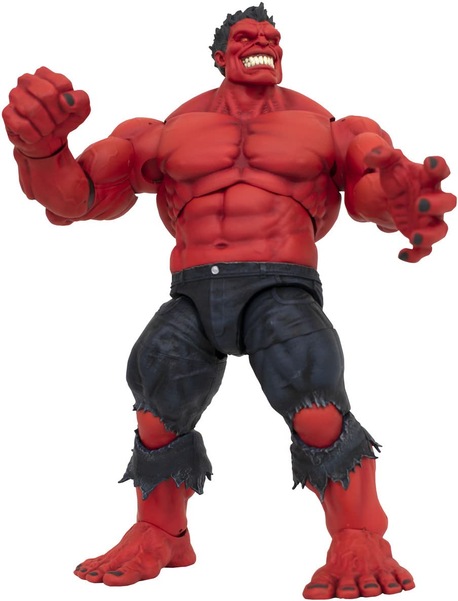 Diamond Select Toys Marvel Select Red Hulk stands 9 inches tall for shelf presence