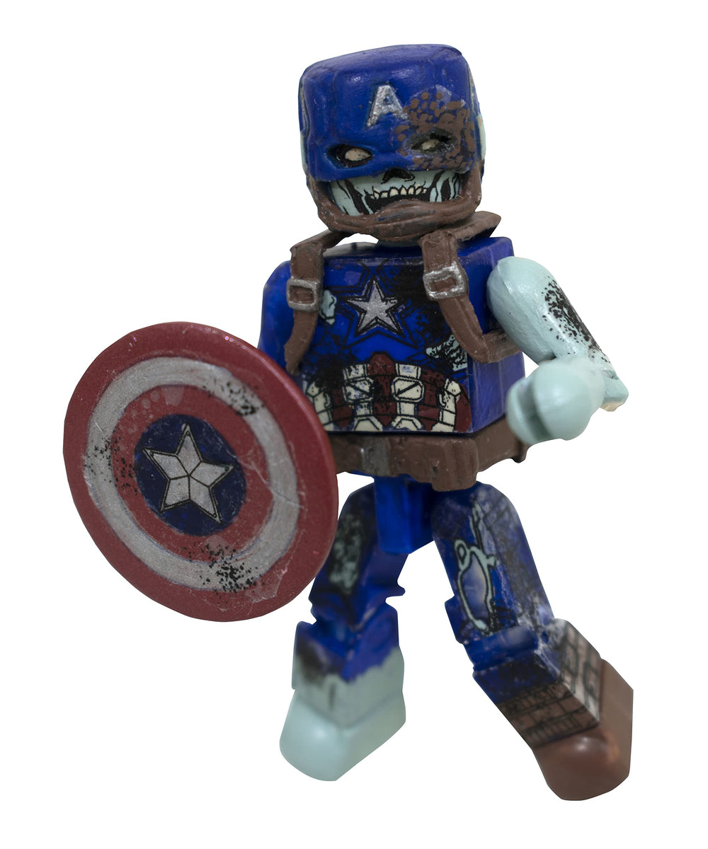 Diamond Select Toys Marvel What If Zombie Minimates PX Boxed Set side view highlighting hex packaging