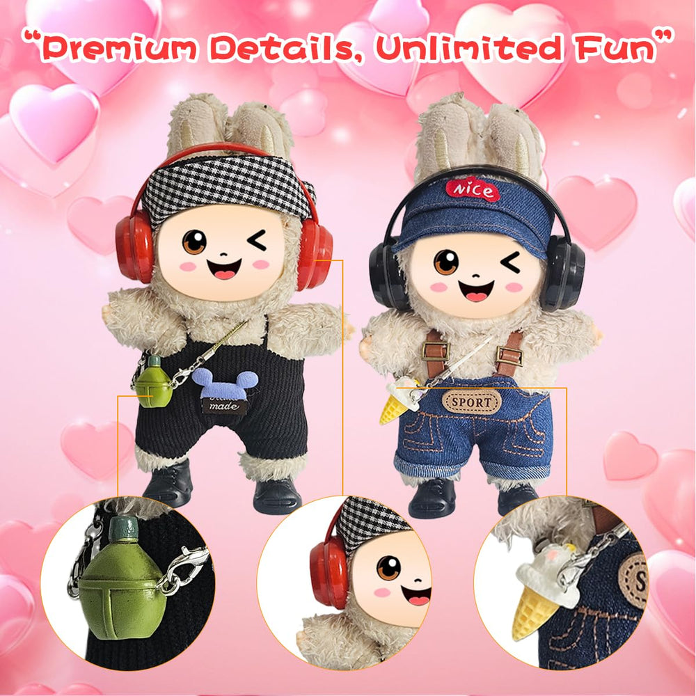 Diaomao headphones add a trendy detail for doll accessories.