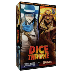 Dice Throne Gunslinger hero tray with dice and cards, ideal for quick setup and fast battles.