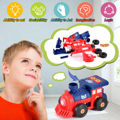 DICROON train model fosters engineering curiosity through assembly.