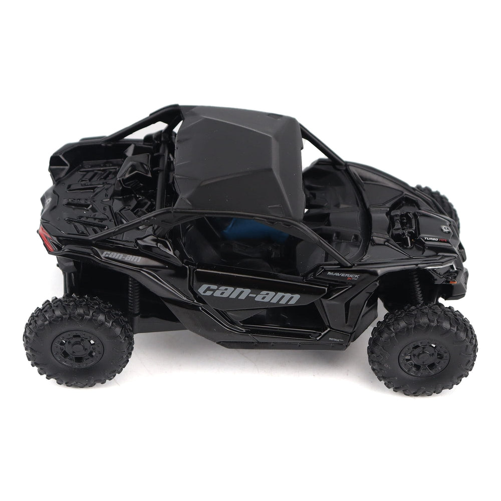 Diecast Masters BRP model with driver figure enhances storytelling.