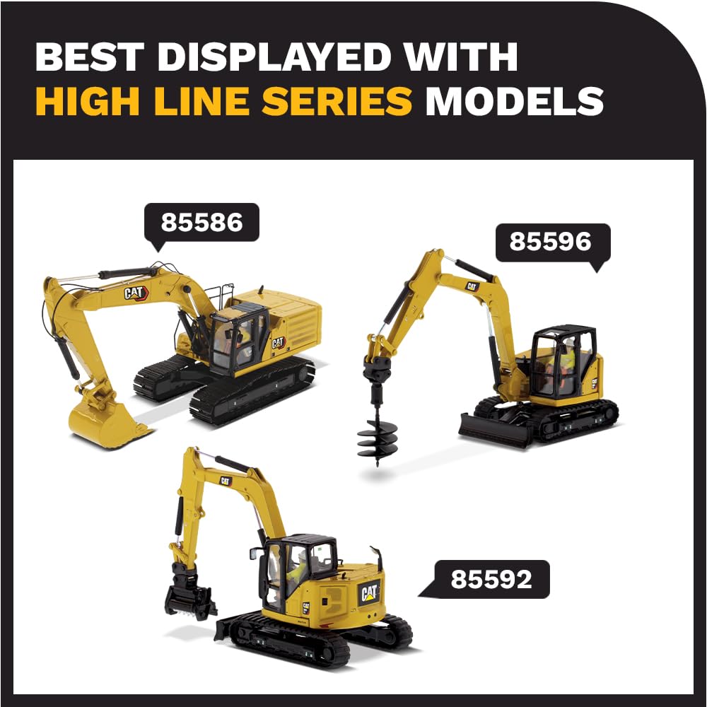 Diecast Masters CAT 301.7 CR hammer tool for realistic operation scenes.