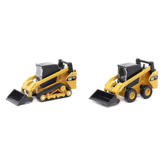 Diecast Masters Caterpillar 272D2 skid steer loader front view for display and collection.