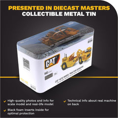 Diecast Masters Caterpillar 627G metal body with plastic parts for durability