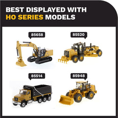 Diecast Masters Caterpillar D9T box with real-machine photos and specs