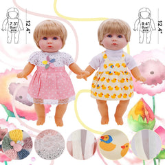 Digabi floral-pattern dress for 12-inch dolls inspires colorful styling