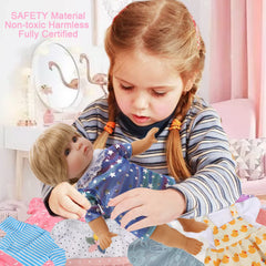 Digabi onesie and pajama set for 12-inch dolls