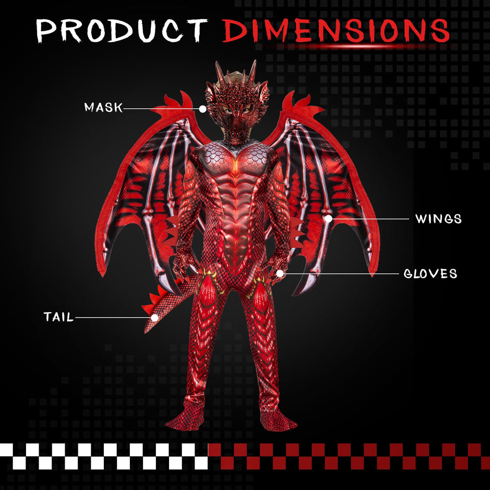 Digi Dragon Costume ideal for Halloween parties and holiday events.