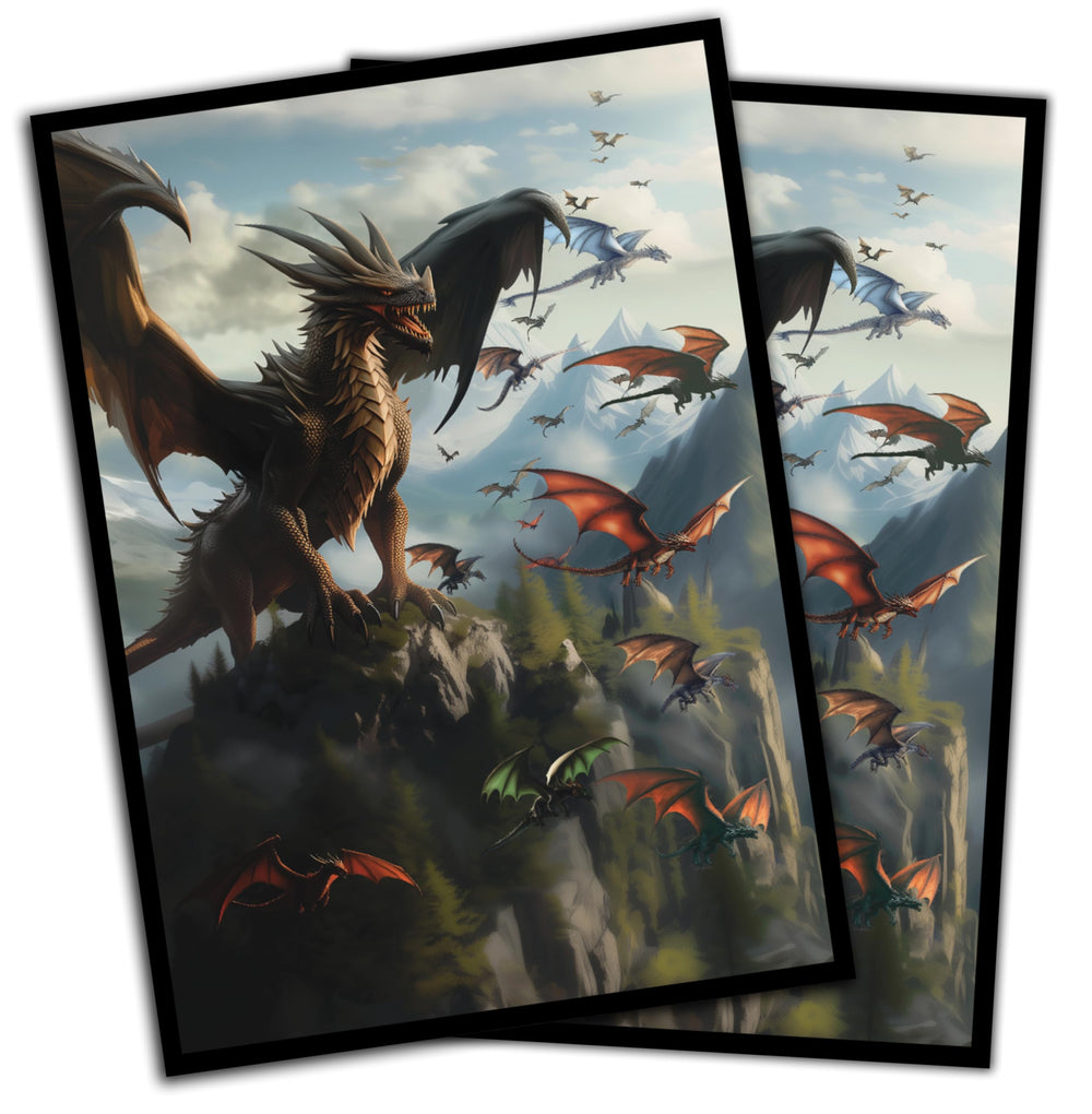 Digital Sorcery Studio Unstoppable Dragon sleeves with dragon art for MTG protection
