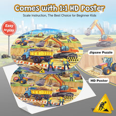 DIGOBAY colorful construction scene puzzles ignite imagination during play