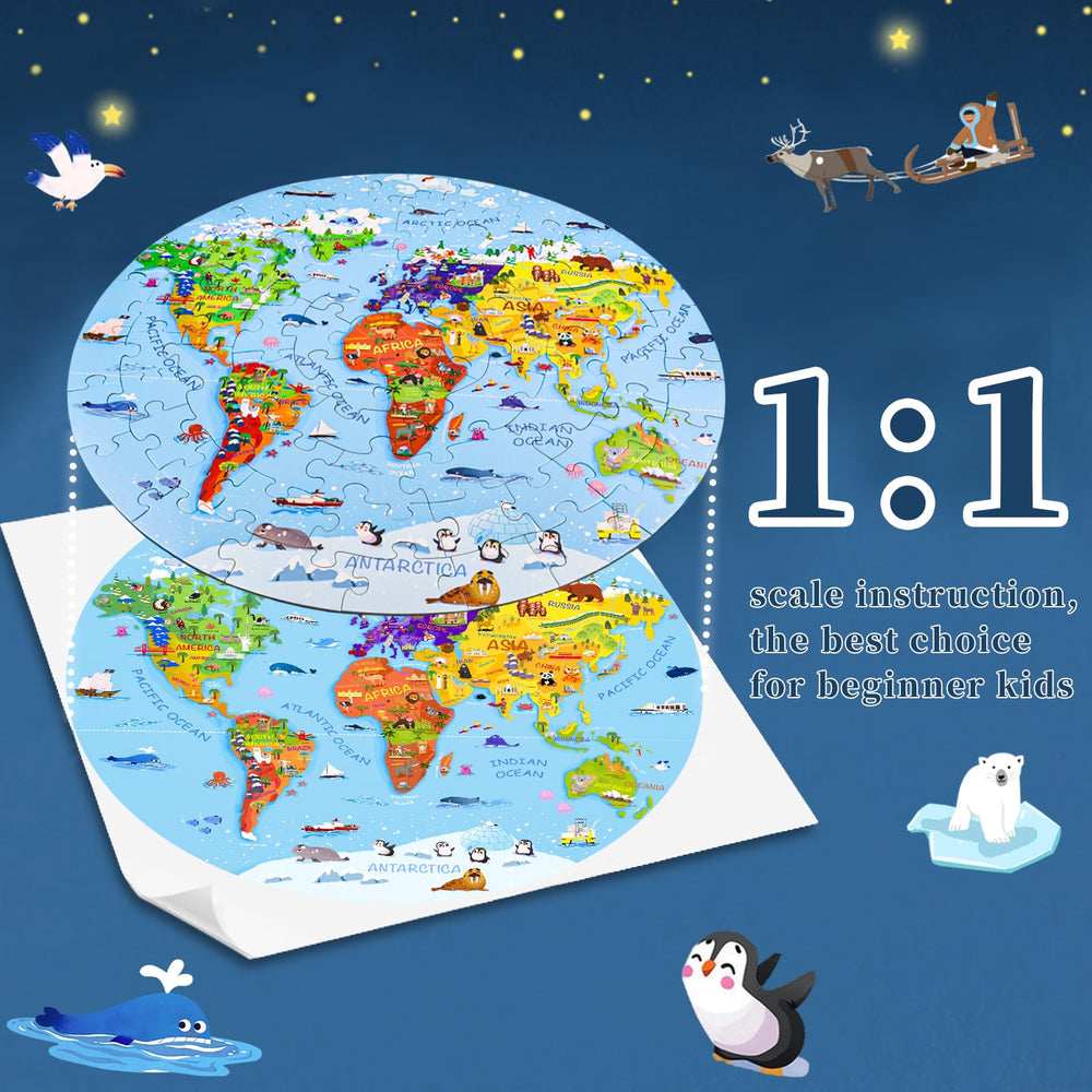 DIGOBAY educational puzzle supports observation and concentration during geography play.