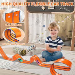 Dikopubby 1/64 diecast cars paired with the track for authentic racing action