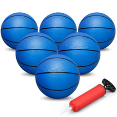 Dilabnba 6-inch blue mini basketball pack for play and replacements.