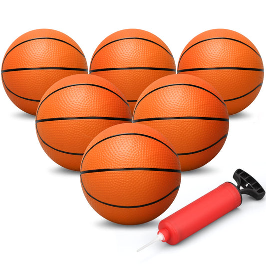 Dilabnba mini orange basketball pack for kids' safe, fun play indoors or outdoors.