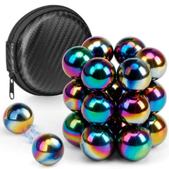 Dilabnba rainbow hematite magnetic ball pile for focused desk fidgeting